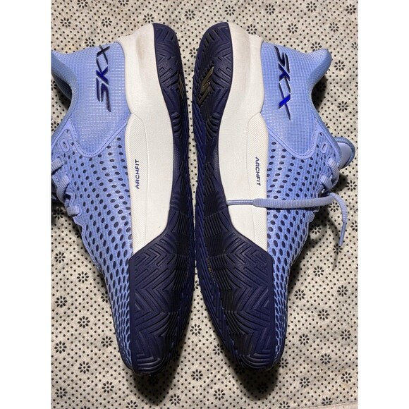 Skechers Arch Fit Pickleball Shoes Womens 9 Blue Athletic Comfort Sneakers - Picture 6 of 8